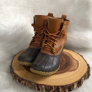 L.LBean leather duck boots